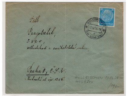 Sudety 1938, ⌧︎ Holleischen - Holýšov