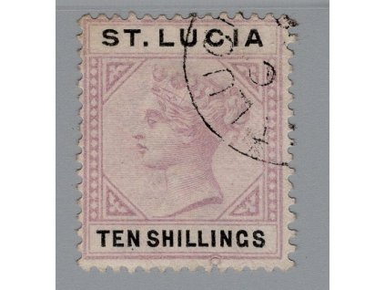 Sv. Lucie 1886, Mi. 30, O 10sh