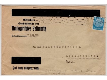 Sudety 1938, ⌧︎ Leitmeritz - Litoměřice