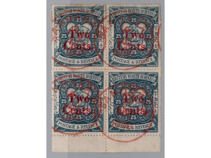 Severní Borneo 1890, Mi. 42, O 2/25c přetisk