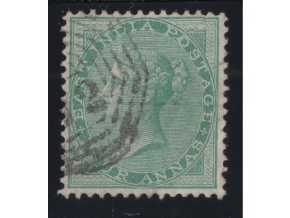 Indie 1865, Mi. 21, O 4A (vzadu obtisk textu)