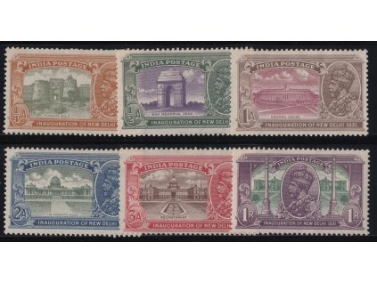 Indie 1931, Mi. 124-9, x 1/4A-1R
