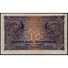 ČSR I 1927, 10 Kč, Pof. 22, z oběhu, vícekrát přeložená, série R!