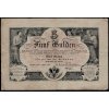 Rakouské císařství 1866, 5 Gulden, z oběhu, vícekrát přeložená