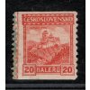 ČSR I 1926, Pof. 216, xx 20 h Hrady, zaváděcí kus se svislou čárou