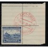 ČSR I 1939, Pof. 351, O Sněm KU, PH rohový kus s příležitosným razítkem, s lepem, zk. Gilbert