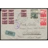 BuM 1939, Pof. L15, ⌧︎ s 5 čs. leteckými 30 h a dofr., jako souběžné, letecky na Jávu, stopy poštovní přepravy, všechny náležitosti, ojedinělá celistvost