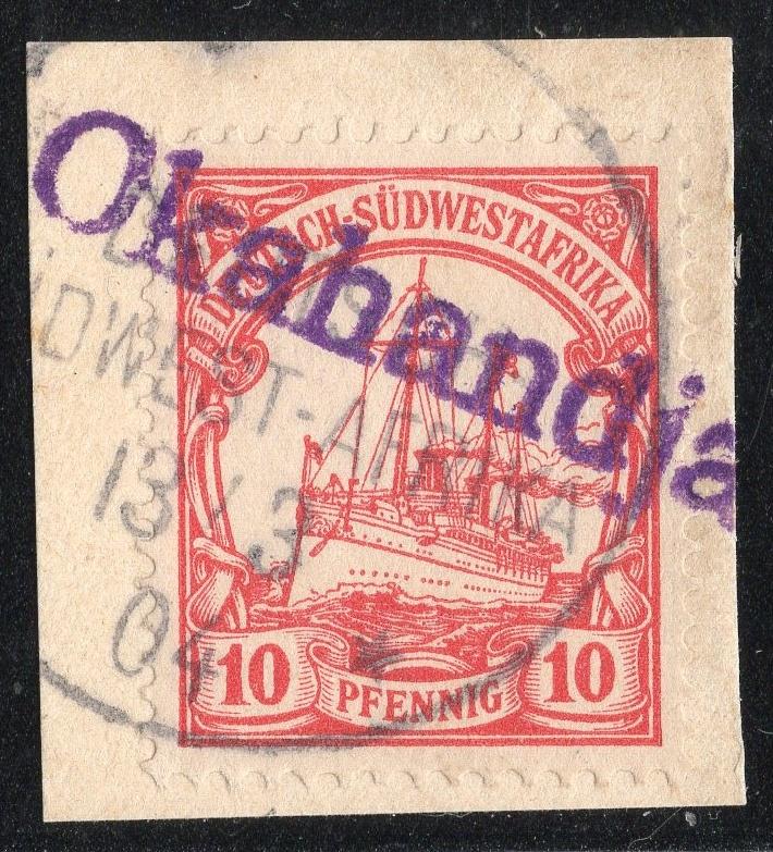 Wanderstempel in Deutsch-Südwestafrika