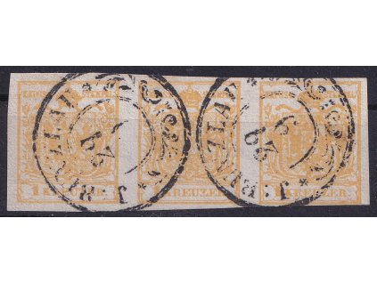 1065 1850 rakousko nr 1hiba 3 paska s atestem