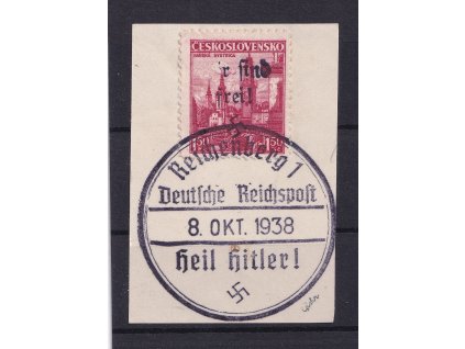 1475 sudetenland 1938 reichenberg nr 26 s certifikatem
