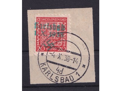 1493 sudetenland 1938 karlsbad nr 3a s certifikatem