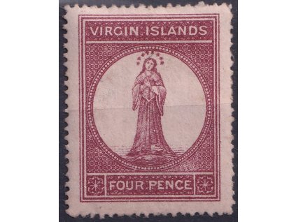 BRITISH VIRGIN ISLANDS 1867-70 St Ursula 4d* SG15 (65£)
