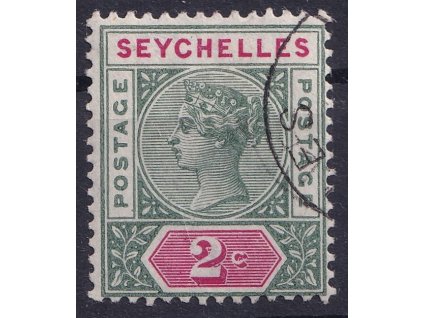 2214 seychelles 1890 queen victoria 2c