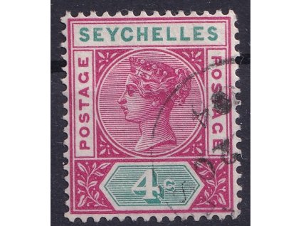2217 seychelles 1890 queen victoria 4c