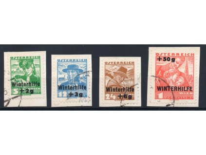 2718 1935 rakousko mi nr 613 616 vystrizky