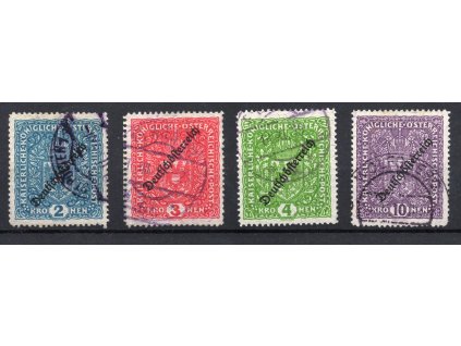 2931 1 1919 rakousko mi nr 243 246