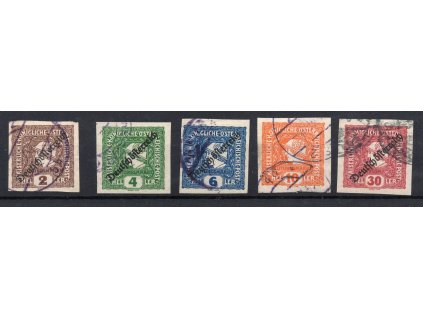 2937 1919 rakousko mi nr 247 251