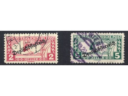 2940 1 1919 rakousko mi nr 252 253