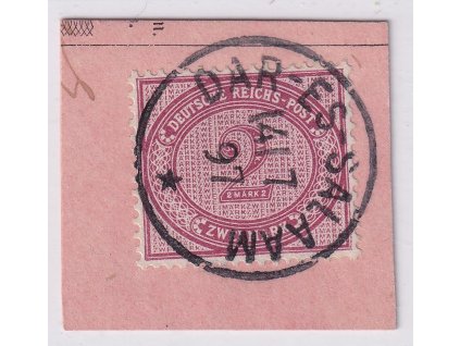 DEUTSCH-OSTAFRIKA Nr. VO37e výstřižek, ověřená.