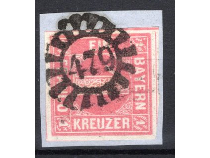 BAYERN Mi.Nr.3 (479 SCHWEINFURT) výstřižek