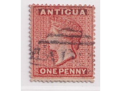 3867 antigua 1863 sg 7 vermilion 35