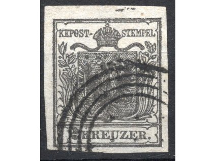 1850 Rakousko Nr.2 I (Hedvábný papír 0,06mm)