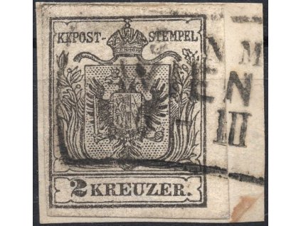 3909 1850 rakousko nr 2iii vystrizek