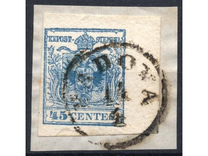 Rakousko LOMBARDEI UND VENETIEN Mi.5 krajová 8mm (PADOVA)
