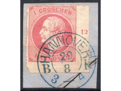 HANNOVER Nr.23 rohová, výstřižek.