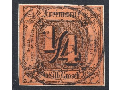 THURN UND TAXIS Mi.1 výstřižek