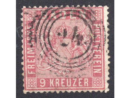 4809 baden c 12 9 kreuzer 1860