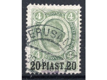 Österreichische Post in der Levante Mi.Nr:38 ověřená