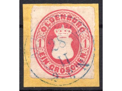 OLDENBURG Nr.17B výstřižek, ověřená BRETTL BPP