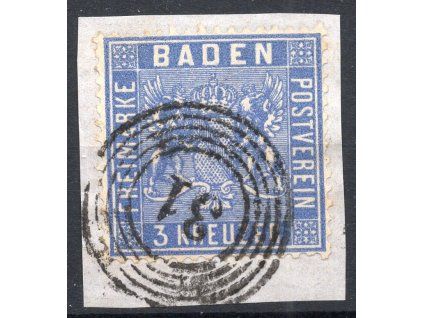BADEN Mi.Nr.10 výstřižek (31 Ebersbach)