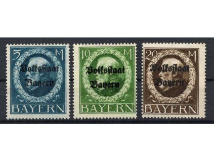 BAYERN Mi.Nr. 131-133A**