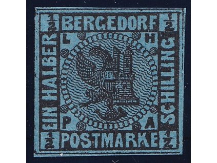 Bergedorf Mi. 1 ** S certifikátem od firmy Borek.