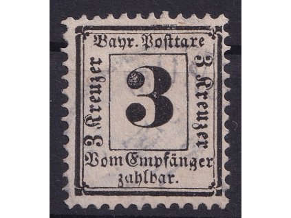 BAYERN Mi.Nr. P3X atest SEM BPP.