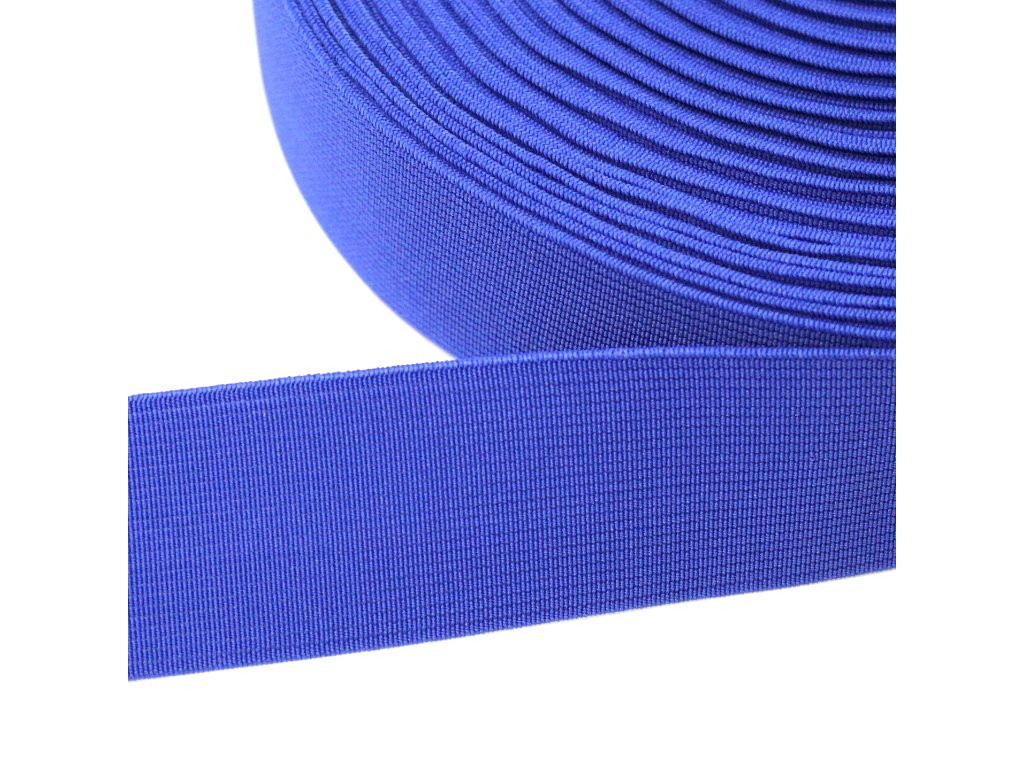Pruženka guma tkaná 40mm 83840 královsky modrá