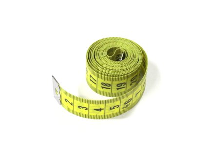 Krejčovský metr 150cm v plastové krabičce, pevný