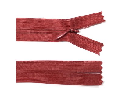 Spirálový zip no.3 skrytý nerozepínací  35cm - více barev
