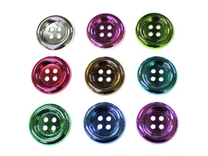 Knoflík s metalickým efektem 70mm - více barev