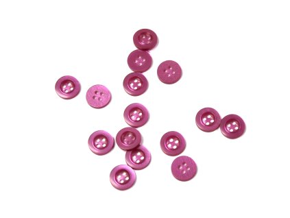 Knoflík košilový 18" 11mm bal. 15ks lesklý - více barev