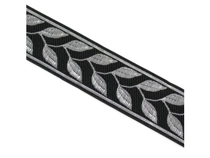 Vyšívaná prýmka s lístky 33mm 655378 - více barev