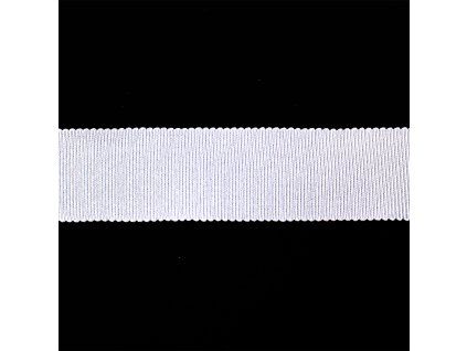 Rypsová stuha 25mm 120500 bílá (rayon)