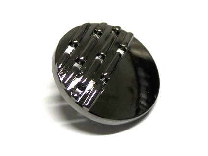 Knoflík kovový černý 943103 vel. 28" (18mm)