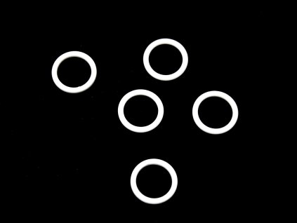 Plastový kroužek 12mm bílý prádlový