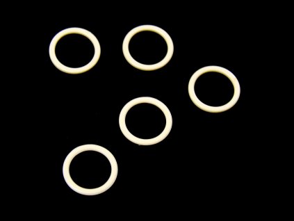 Kroužky na podprsenky a prádlo 12mm smetanové
