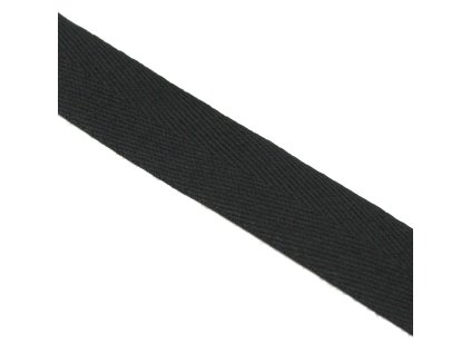 Keprovka - tkaloun 20mm 15320 7001 černá - metráž