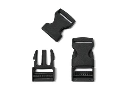 Spona trojzubec 25mm černý komplet