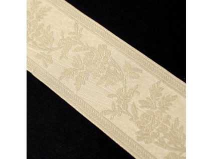 Ozdobná prýmka 55mm 606037 béžová - metráž